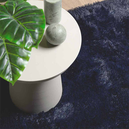 vidaXL Teppich Shaggy Hochflor NAVARRA Marineblau 200x290 cm Polyester