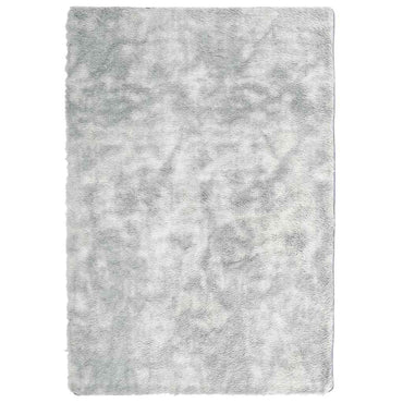 vidaXL Teppich Shaggy Hochflor NAVARRA Silbergrau 200x290 cm Polyester