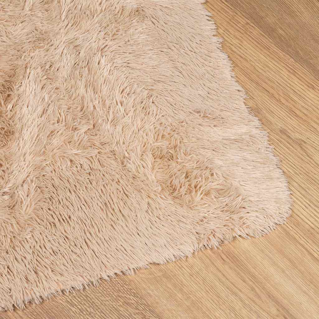 vidaXL Teppich Shaggy Hochflor NAVARRA Beige 240x340 cm Polyester