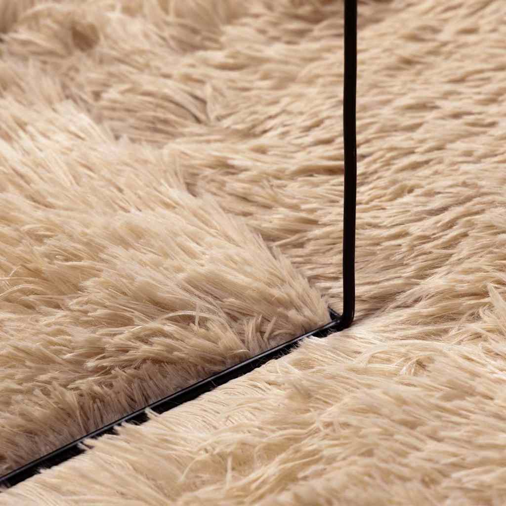 vidaXL Teppich Shaggy Hochflor NAVARRA Beige 240x340 cm Polyester