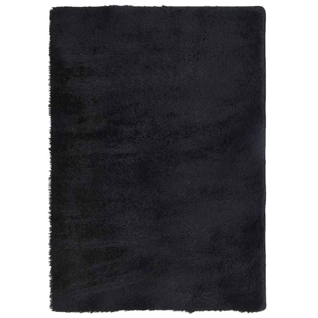 Teppich Shaggy Hochflor NAVARRA Schwarz 240x340 cm Polyester