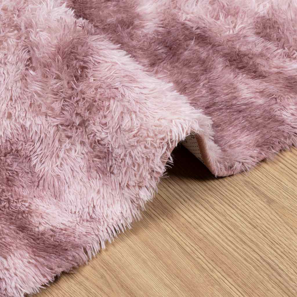 vidaXL Teppich Shaggy Hochflor NAVARRA Altrosa 240x340 cm Polyester