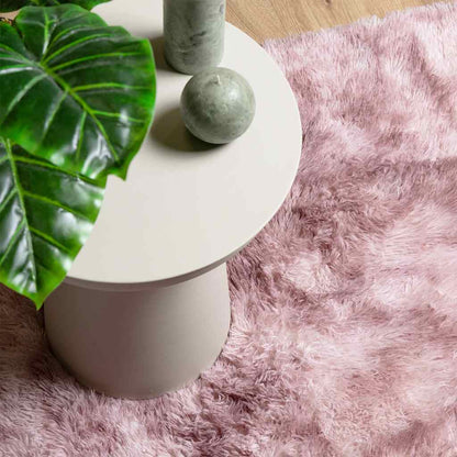 vidaXL Teppich Shaggy Hochflor NAVARRA Altrosa 240x340 cm Polyester