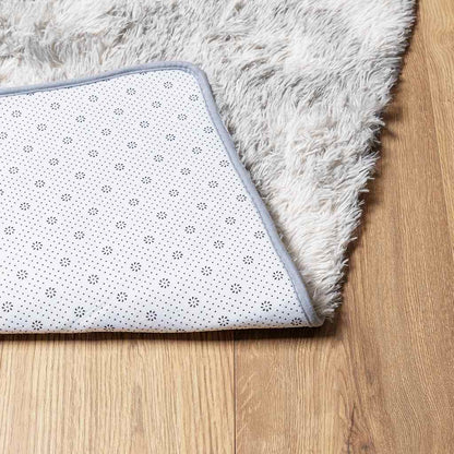 vidaXL Teppich Shaggy Hochflor NAVARRA Silbergrau 240x340 cm Polyester