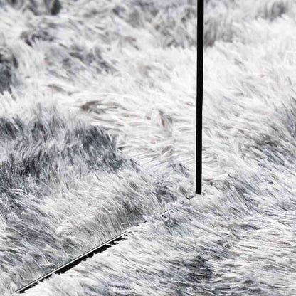 vidaXL Teppich Shaggy Hochflor NAVARRA Silbergrau 240x340 cm Polyester