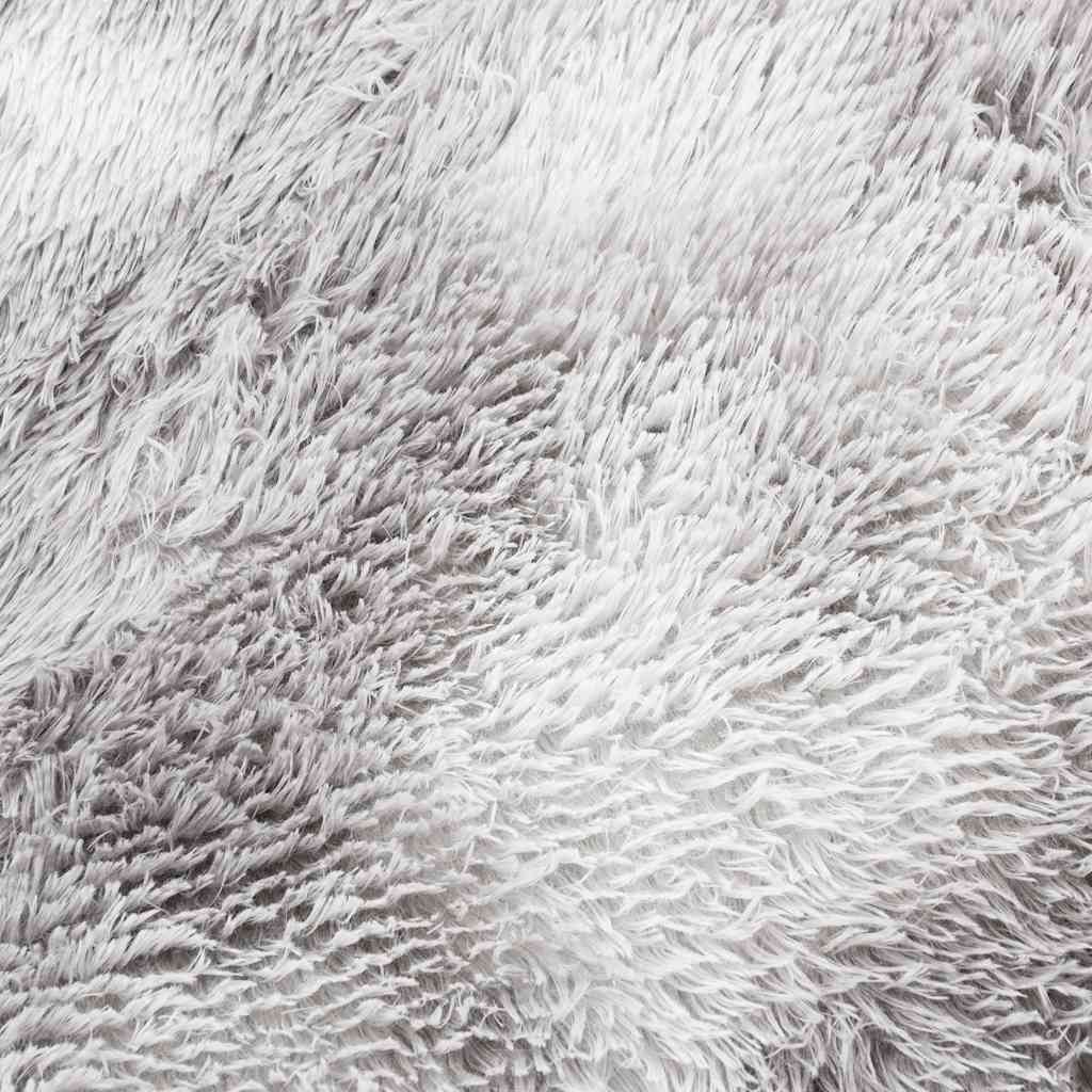 vidaXL Teppich Shaggy Hochflor NAVARRA Silbergrau 240x340 cm Polyester