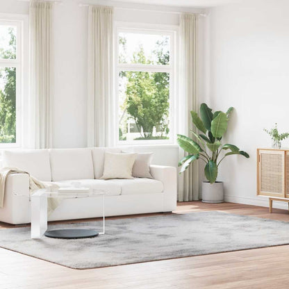 vidaXL Teppich Shaggy Hochflor NAVARRA Silbergrau 240x340 cm Polyester