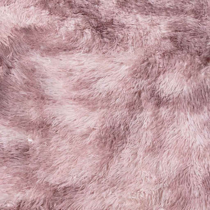 vidaXL Teppich Shaggy Hochflor NAVARRA Altrosa 120x120 cm Polyester