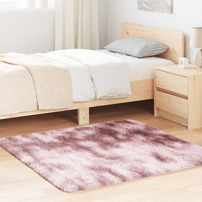 vidaXL Teppich Shaggy Hochflor NAVARRA Altrosa 120x120 cm Polyester
