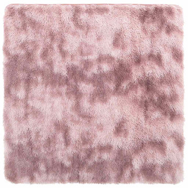 vidaXL Teppich Shaggy Hochflor NAVARRA Altrosa 160x160 cm Polyester