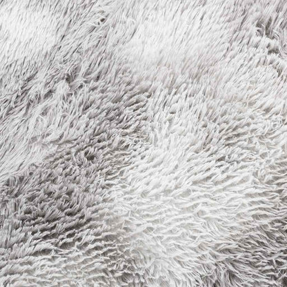 vidaXL Teppich Shaggy Hochflor NAVARRA Silbergrau 160x160 cm Polyester