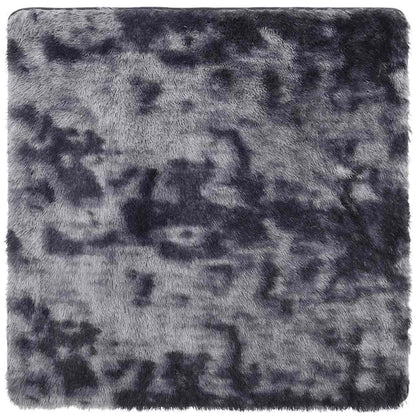 vidaXL Teppich Shaggy Hochflor NAVARRA Dunkelgrau 200x200 cm Polyester