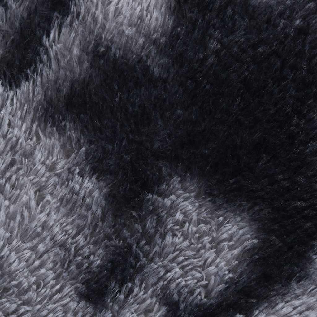 vidaXL Teppich Shaggy Hochflor NAVARRA Dunkelgrau 200x200 cm Polyester