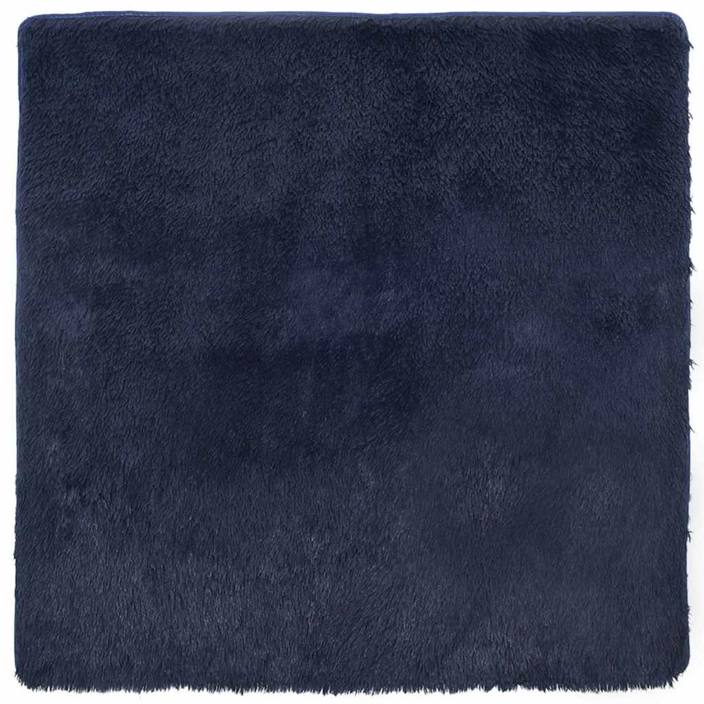 vidaXL Teppich Shaggy Hochflor NAVARRA Marineblau 200x200 cm Polyester