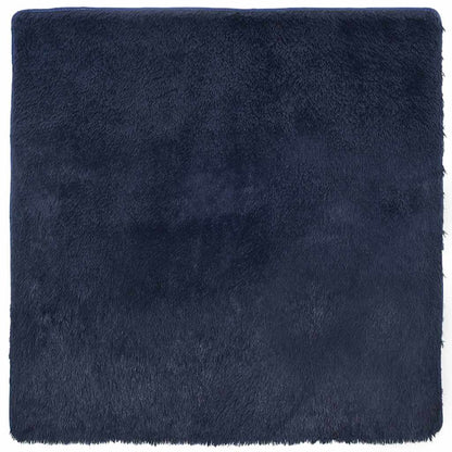 vidaXL Teppich Shaggy Hochflor NAVARRA Marineblau 200x200 cm Polyester