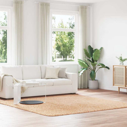 vidaXL Tapis shaggy à poils longs NAVARRA Beige 240x240 cm Polyester