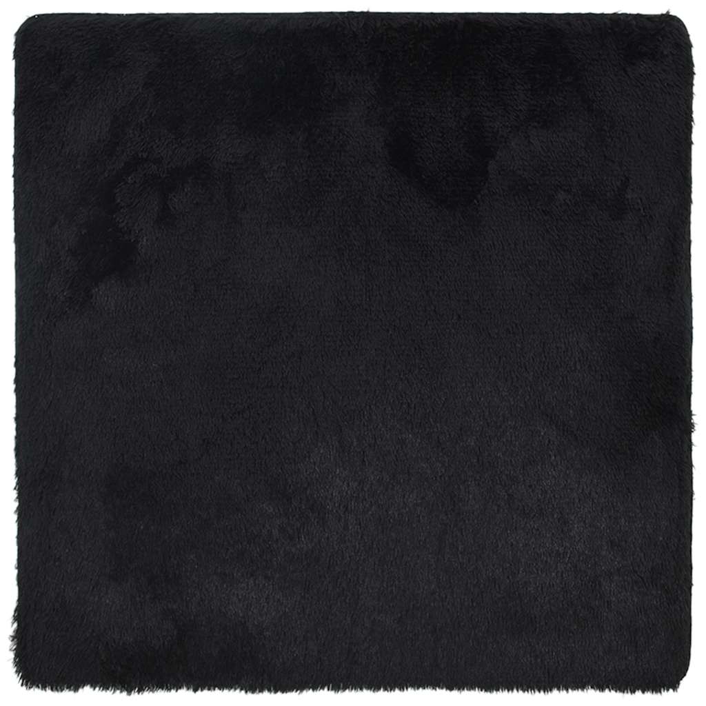vidaXL Teppich Shaggy Hochflor NAVARRA Schwarz 240x240 cm Polyester