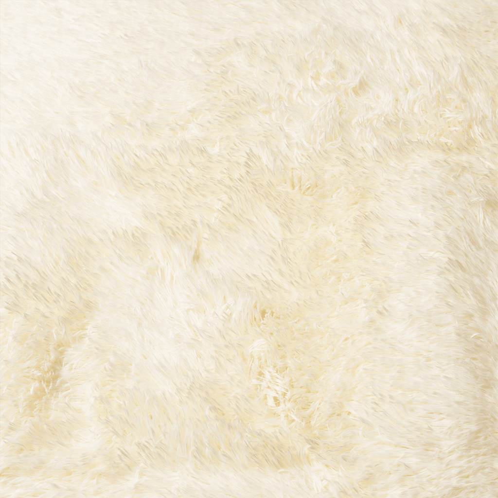 vidaXL Tapis à poils longs Shaggy NAVARRA Crème 240x240 cm Polyester