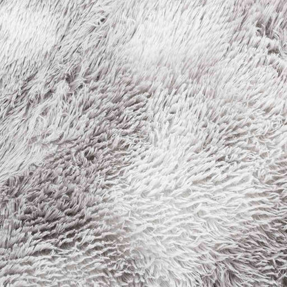 vidaXL Teppich Shaggy Hochflor NAVARRA Silbergrau 240x240 cm Polyester