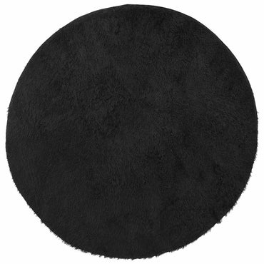 vidaXL Teppich Shaggy Hochflor NAVARRA Schwarz 100x100 cm Polyester