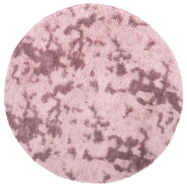 vidaXL Teppich Shaggy Hochflor NAVARRA Altrosa 100x100 cm Polyester