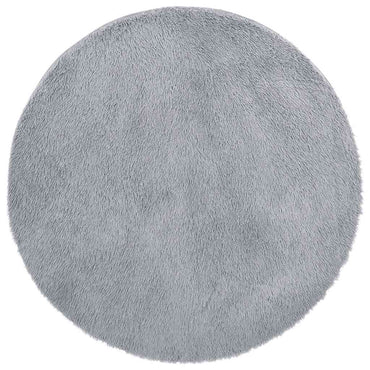 vidaXL Tapis à poils longs Shaggy NAVARRA Gris clair 100x100 cm Polyester