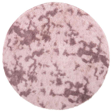 vidaXL Teppich Shaggy Hochflor NAVARRA Altrosa 120x120 cm Polyester