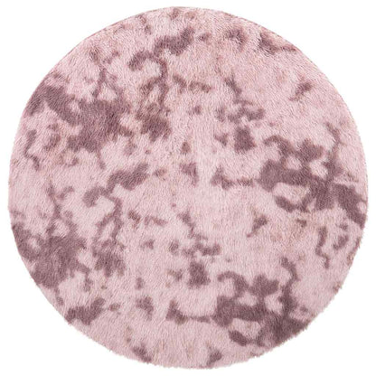 vidaXL Teppich Shaggy Hochflor NAVARRA Altrosa 120x120 cm Polyester