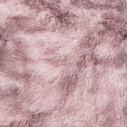 vidaXL Teppich Shaggy Hochflor NAVARRA Altrosa 120x120 cm Polyester