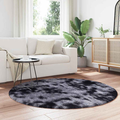vidaXL Teppich Shaggy Hochflor NAVARRA Dunkelgrau 160x160 cm Polyester