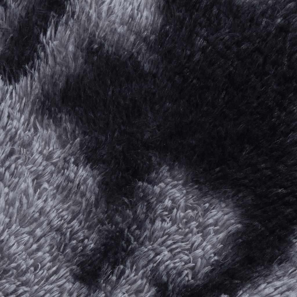 vidaXL Teppich Shaggy Hochflor NAVARRA Dunkelgrau 160x160 cm Polyester