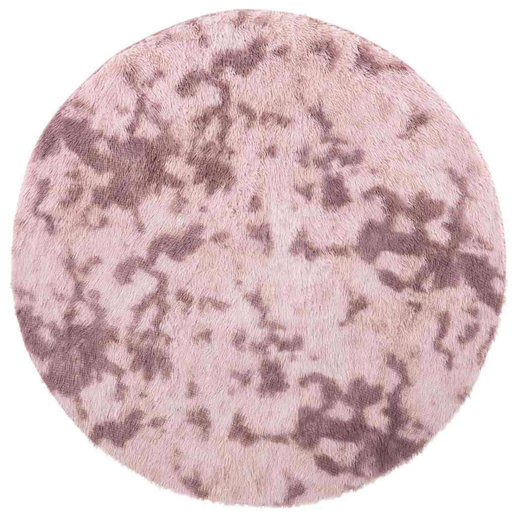 vidaXL Teppich Shaggy Hochflor NAVARRA Altrosa 160x160 cm Polyester