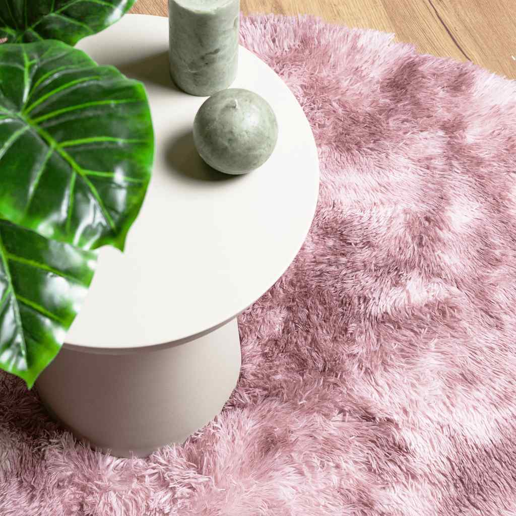 vidaXL Teppich Shaggy Hochflor NAVARRA Altrosa 160x160 cm Polyester