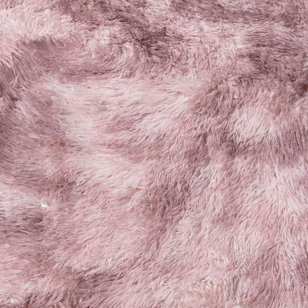 vidaXL Teppich Shaggy Hochflor NAVARRA Altrosa 160x160 cm Polyester