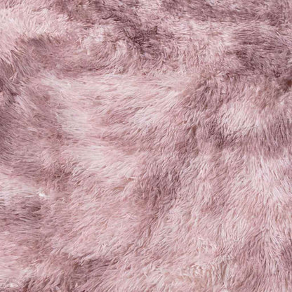 vidaXL Teppich Shaggy Hochflor NAVARRA Altrosa 160x160 cm Polyester