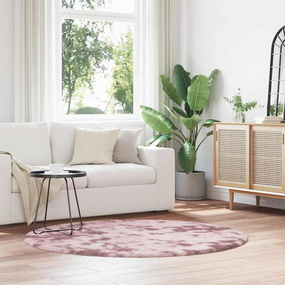 vidaXL Teppich Shaggy Hochflor NAVARRA Altrosa 160x160 cm Polyester