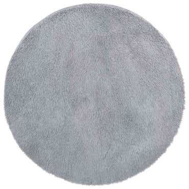 vidaXL Tapis Shaggy à poils longs NAVARRA Gris clair 160x160 cm Polyester