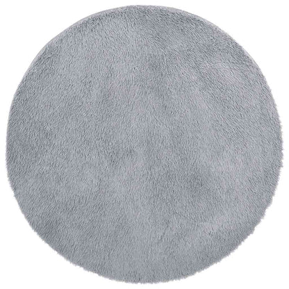 vidaXL Teppich Shaggy Hochflor NAVARRA Hellgrau 200x200 cm Polyester