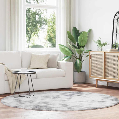 Teppich Shaggy Hochflor NAVARRA Silbergrau 200x200 cm Polyester