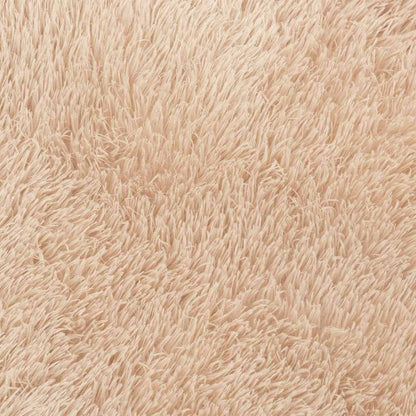 vidaXL Teppich Shaggy Hochflor NAVARRA Beige 240x240 cm Polyester