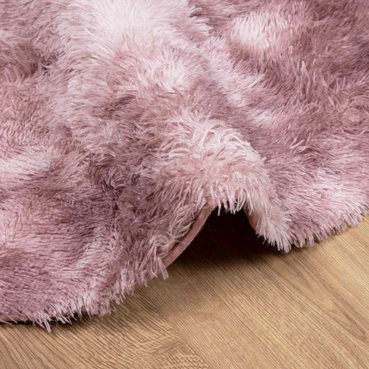 vidaXL Teppich Shaggy Hochflor NAVARRA Altrosa 240x240 cm Polyester