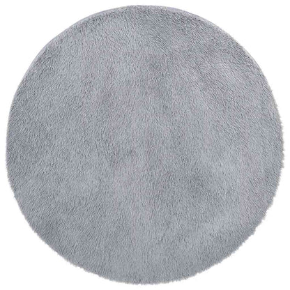 vidaXL Teppich Shaggy Hochflor NAVARRA Hellgrau 240x240 cm Polyester
