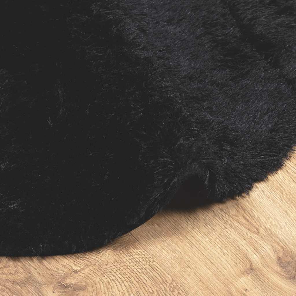 vidaXL Teppich Shaggy Hochflor NAVARRA Schwarz 300x200 cm Polyester