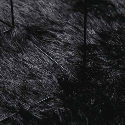 vidaXL Teppich Shaggy Hochflor NAVARRA Schwarz 300x200 cm Polyester