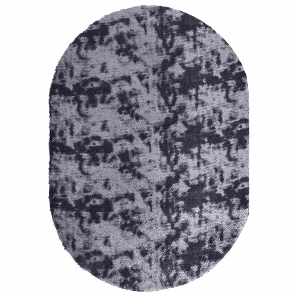 vidaXL Teppich Shaggy Hochflor NAVARRA Dunkelgrau 300x200 cm Polyester