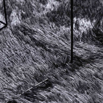 vidaXL Teppich Shaggy Hochflor NAVARRA Dunkelgrau 300x200 cm Polyester