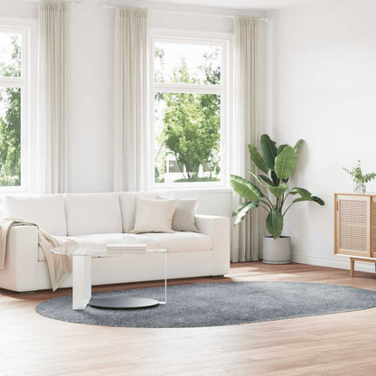 vidaXL Teppich Shaggy Hochflor NAVARRA Hellgrau 300x200 cm Polyester