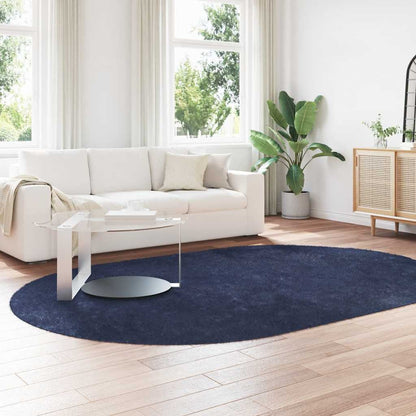 vidaXL Teppich Shaggy Hochflor NAVARRA Marineblau 300x200 cm Polyester