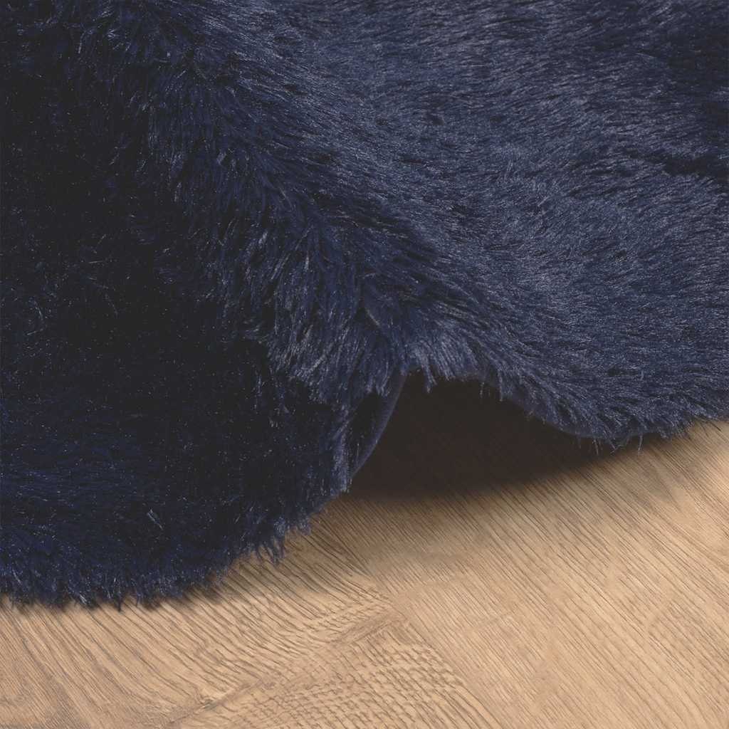 vidaXL Teppich Shaggy Hochflor NAVARRA Marineblau 300x200 cm Polyester