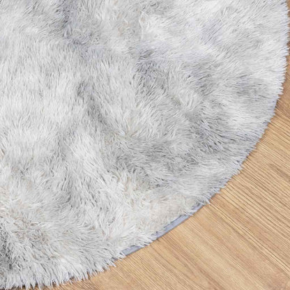 vidaXL Teppich Shaggy Hochflor NAVARRA Silbergrau 300x200 cm Polyester